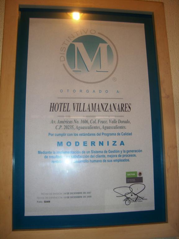 אגואסקליינטס Hotel Villa Manzanares מראה חיצוני תמונה